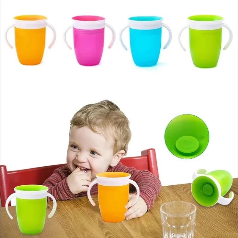Baby Food Jars With Lids - Baby Learning Drinking Cup With Double