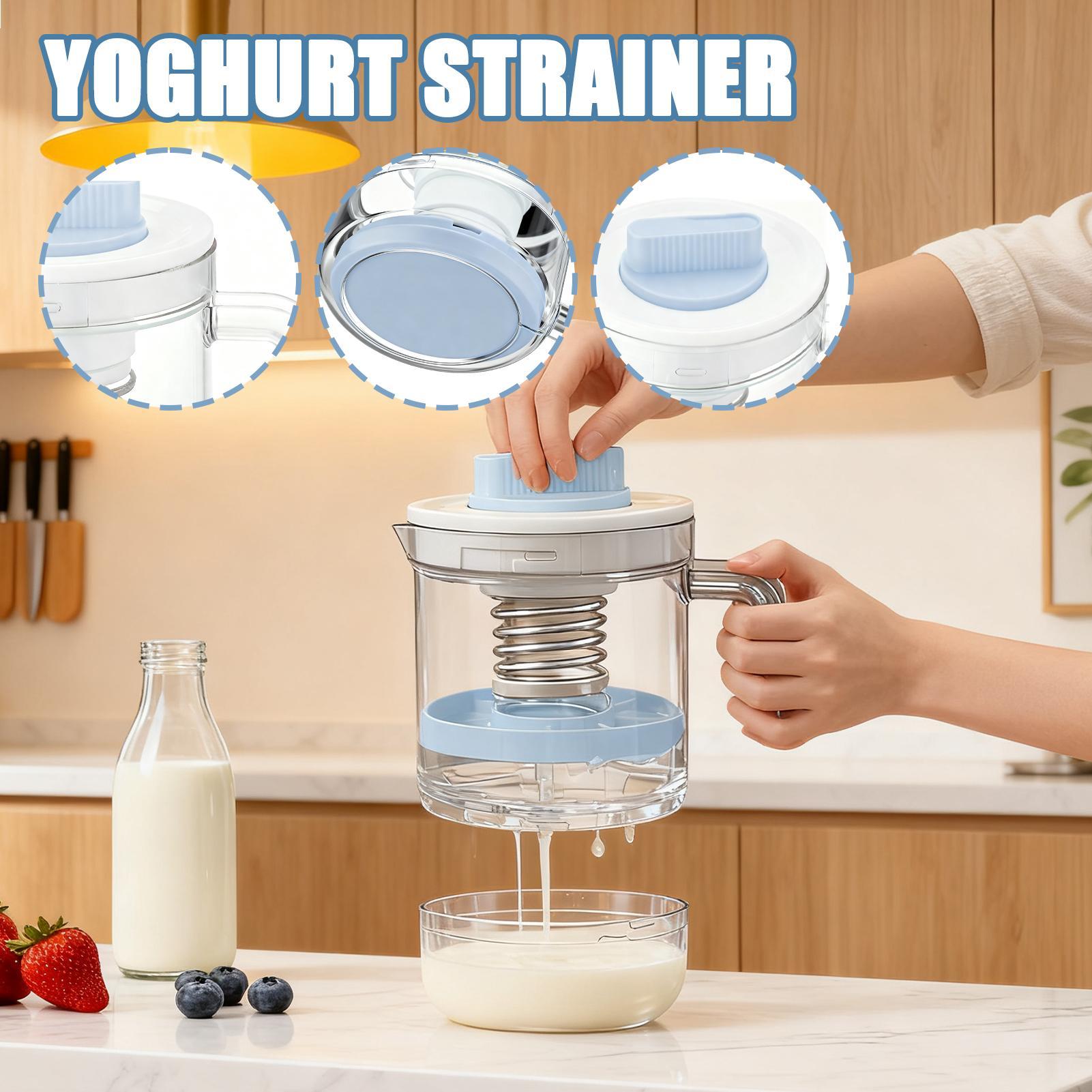 Baby Food Strainer - Dry Yogurt Strainer Pressure Filtration Yogurt