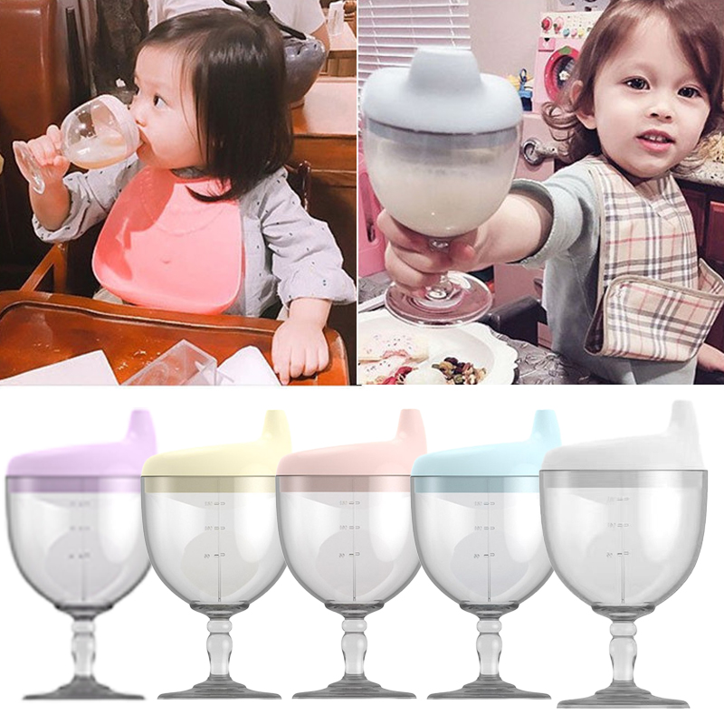 Baby Food Jars With Lids - 150ml Baby Learning Drinking Bottle Novelty