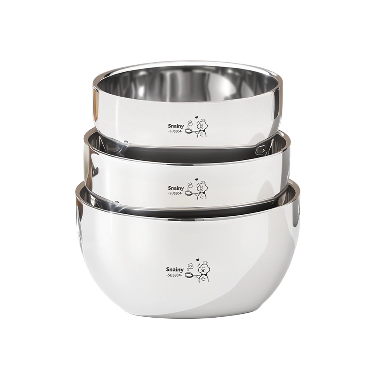 Baby Food Container - 330ml/400ml/530ml Capacity 304 Stainless Steel Bowl