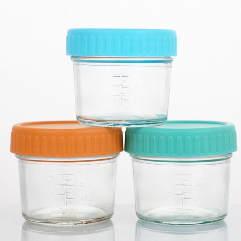 Baby Food Jars With Lids - 6pcs Mason Jar Glass Baby Food