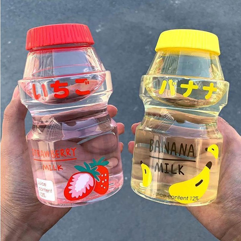 Baby Food Yogurt - 480ml Plastic Cute Yogurt Water Bottle