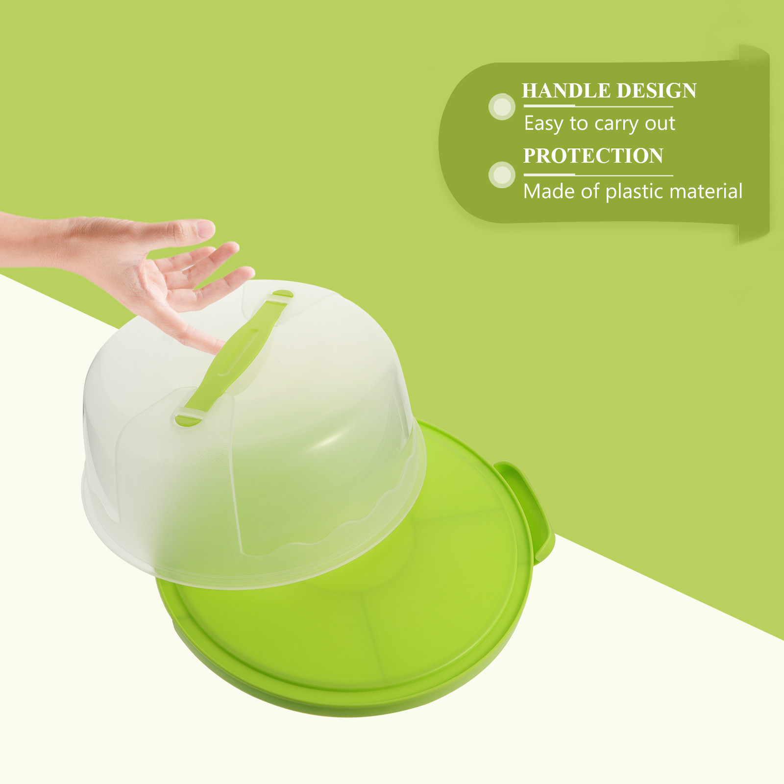Baby Food Container - 1Pcs 8 Inch Round Transparent Food