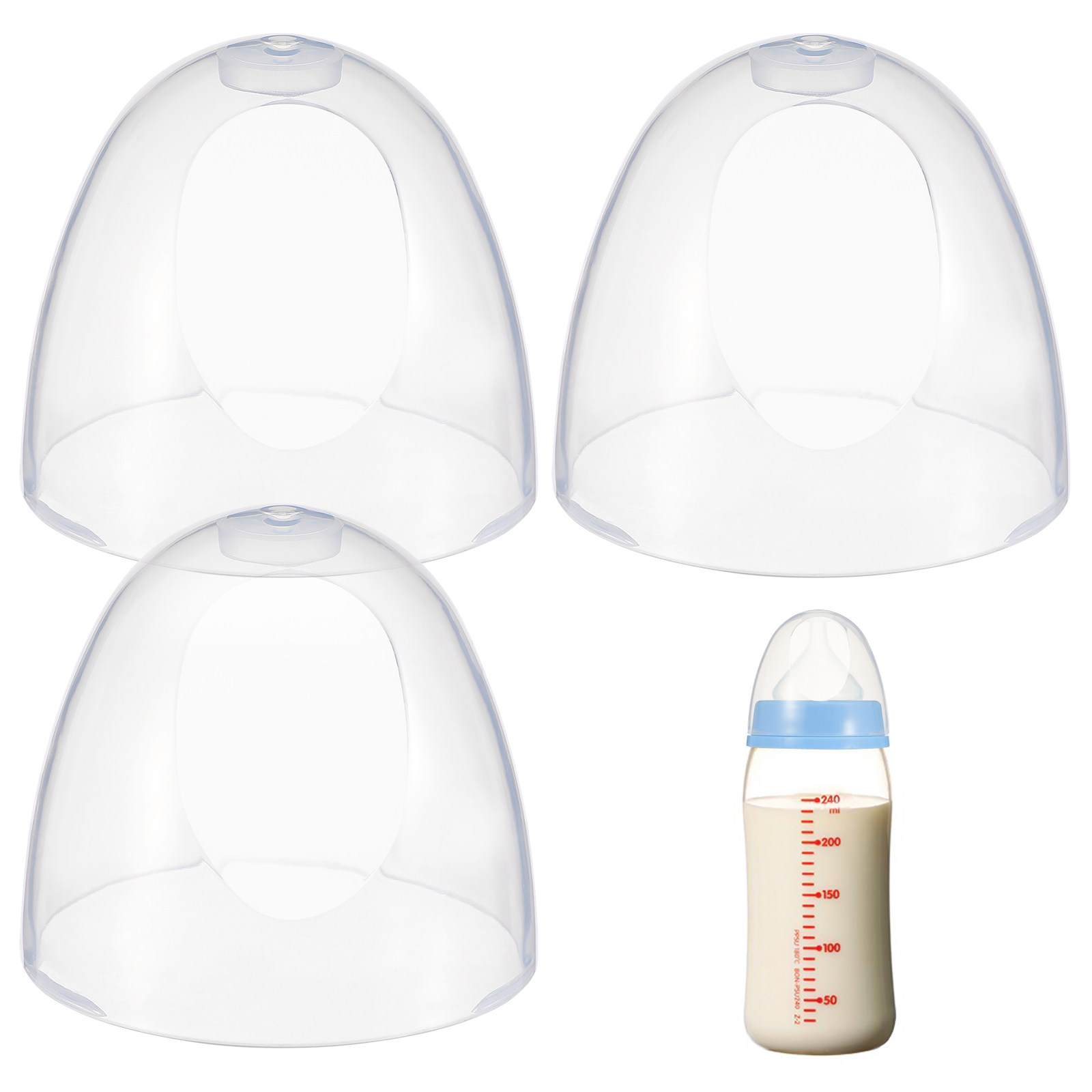 Baby Food Stuff - Replacement Plastic Baby Bottle Caps Leak