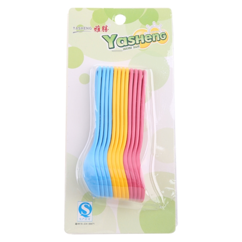 Baby Food Lunch - 12Pcs Baby Feeding Spoon Safe Plastic