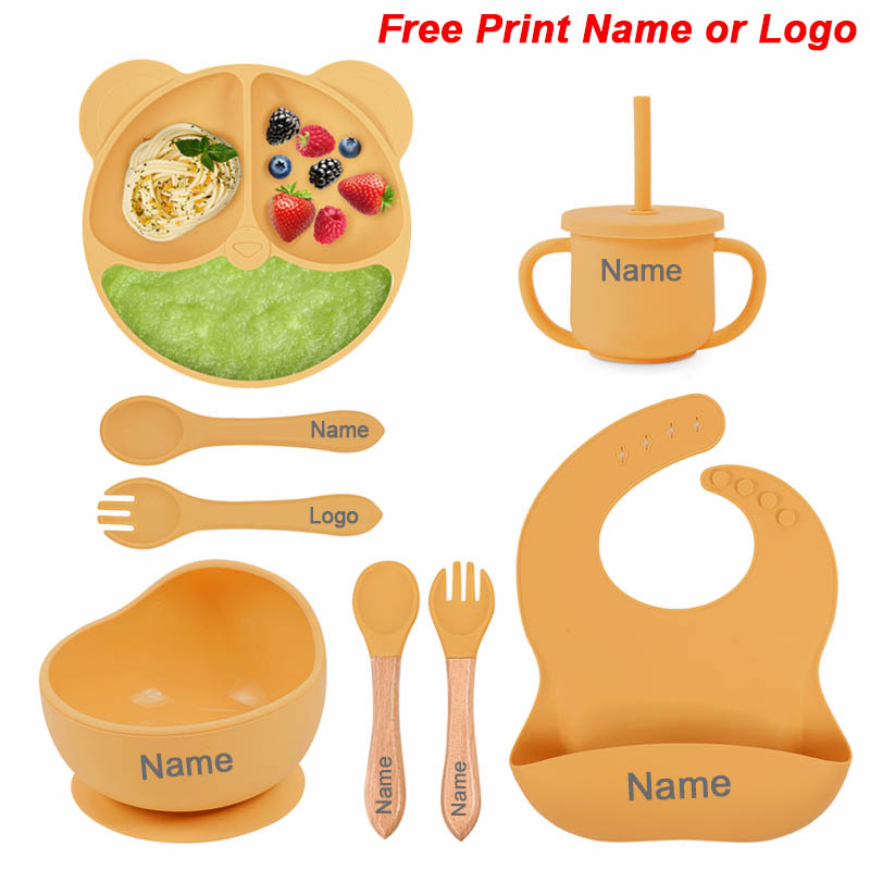 Baby Food Table - Feeding Set Silicone For Baby Sucker