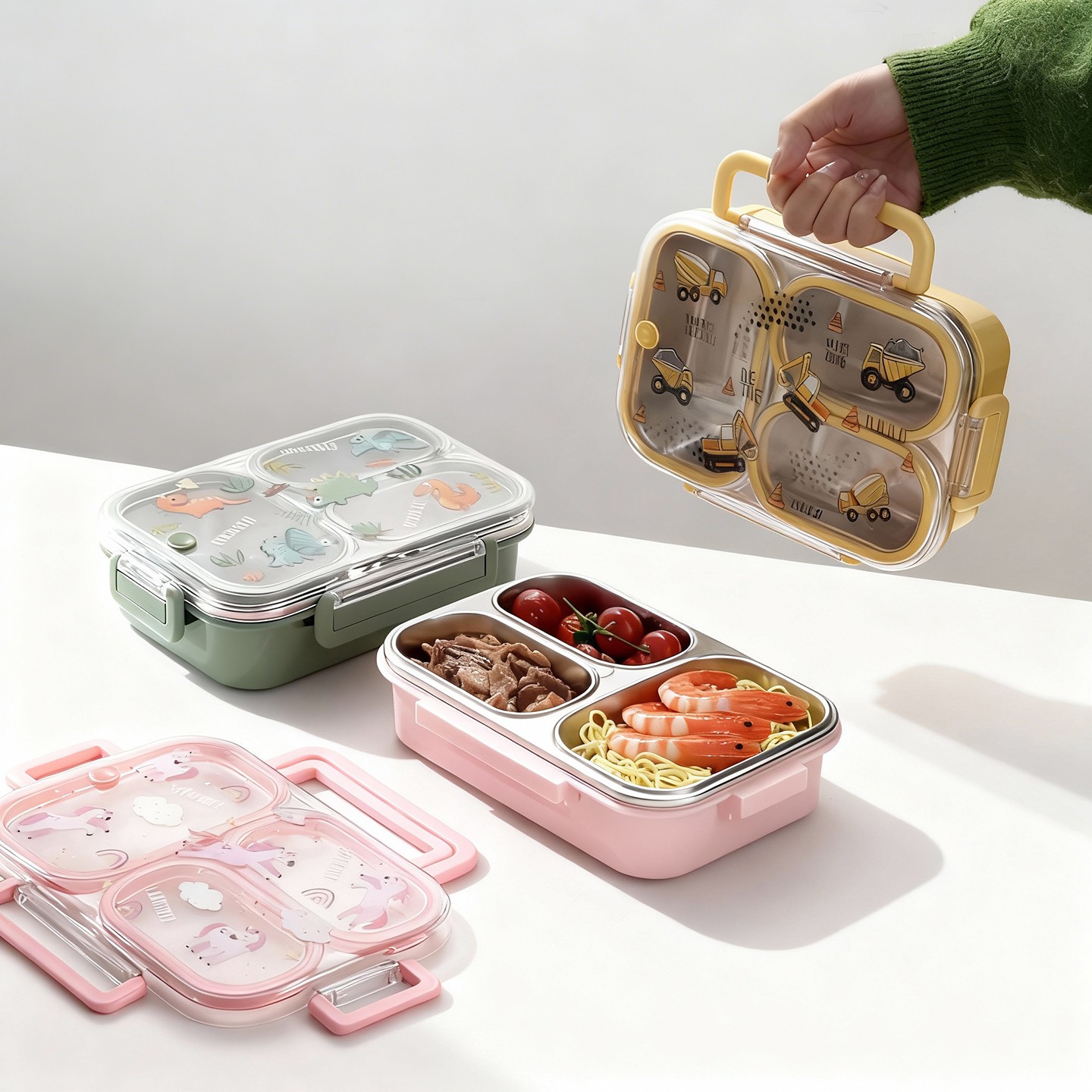 Baby Food Container - Large Capacity Cartoon Children Lunch Box