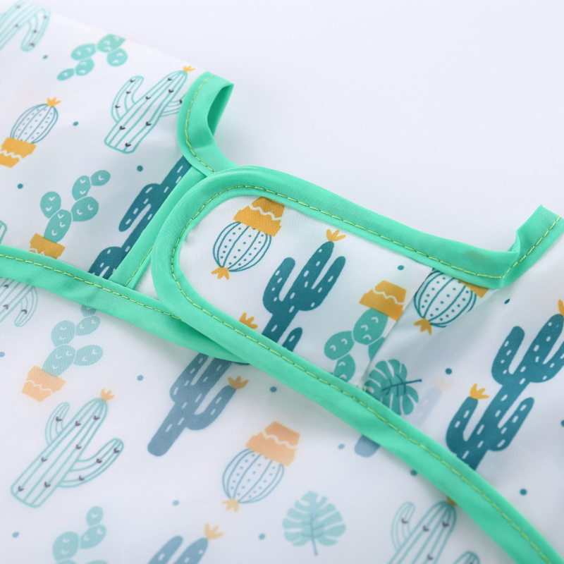 Baby Silicone Cartoon Bib 0-6  - Bib Long Sleeve 评论和价格