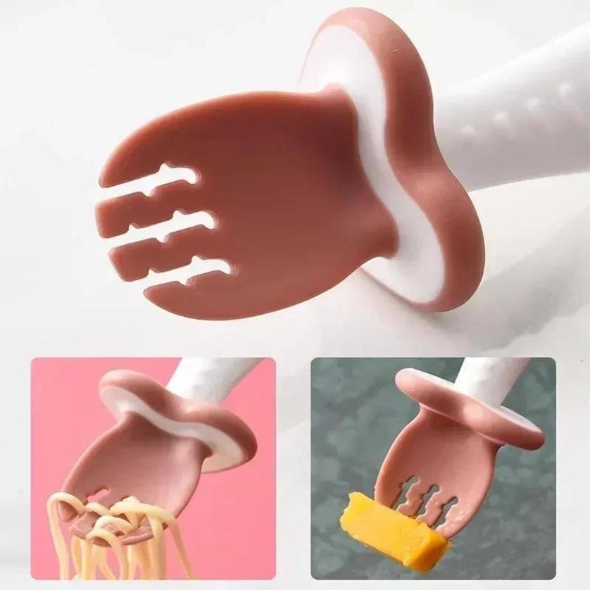Baby Spoon Fork Silicone Child - Baby Food Lunch 评论和价格