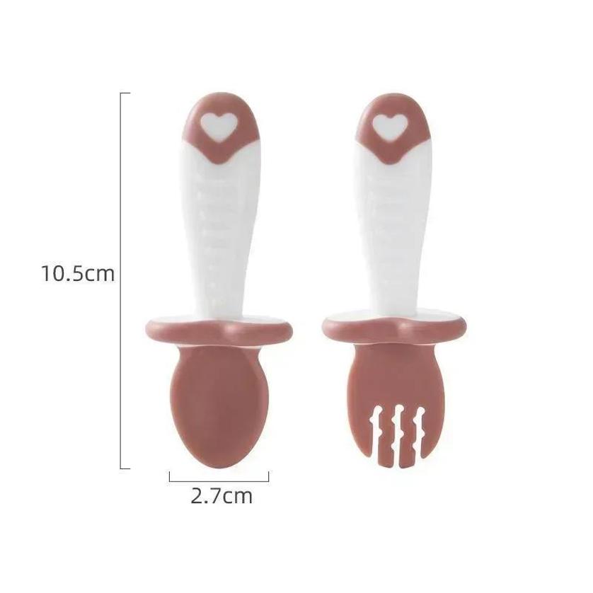 Baby Spoon Fork Silicone Child - Baby Food Lunch 评论和价格