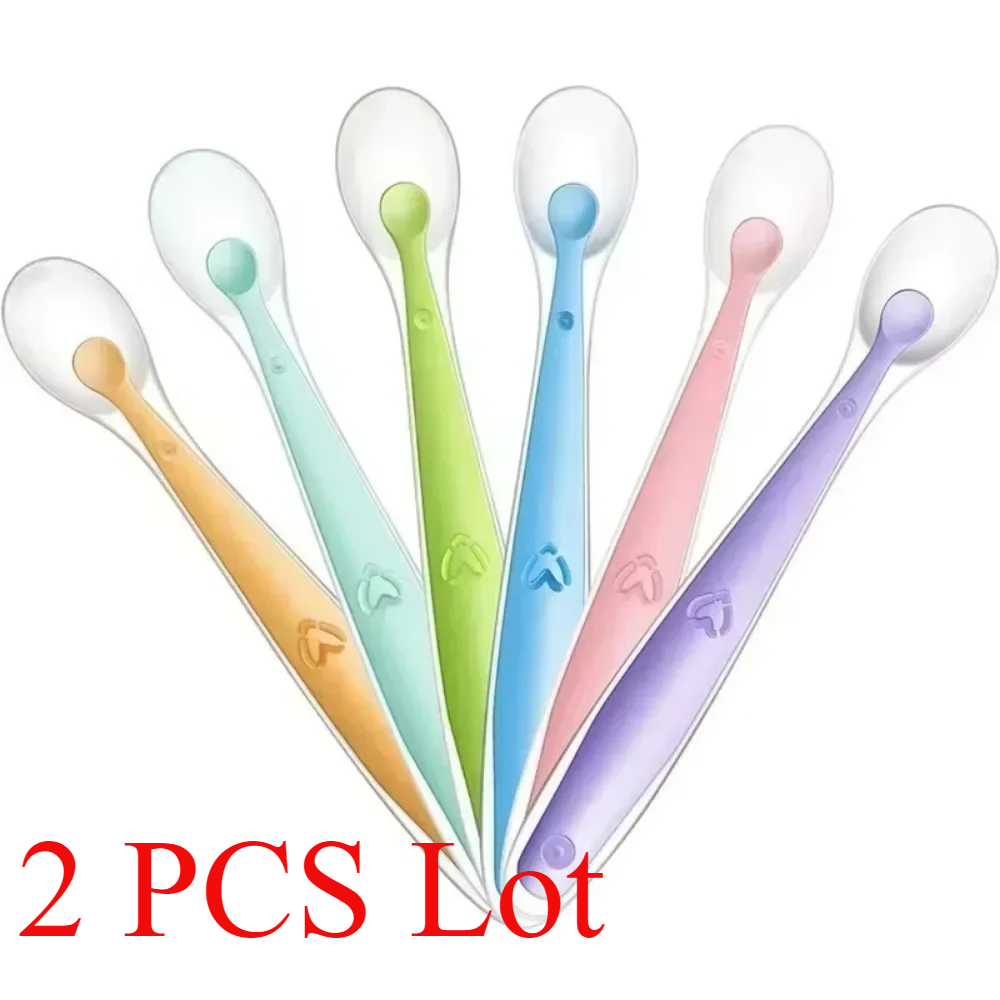 2/1pcs Silicone Spoon for Baby - Baby Food Lunch 评论和价格