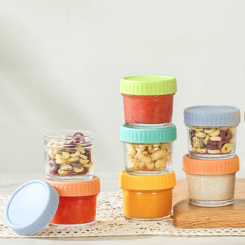 6pcs Mason Jar Glass Baby Food - Baby Food Jars With Lids 评论和价格