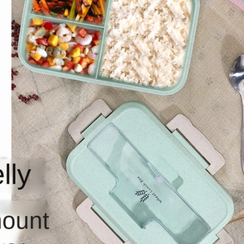Microwave Lunch Box Wheat Stra - Baby Food Container 评论和价格