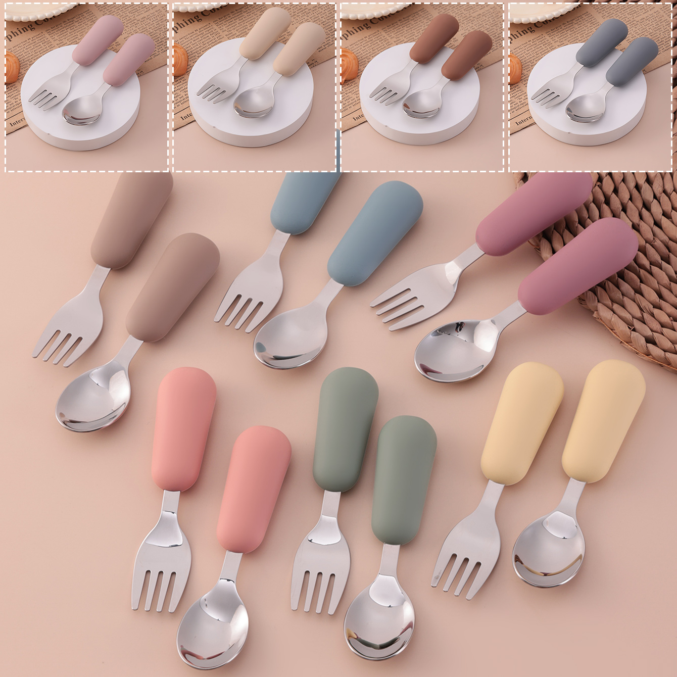 Color Kids 2PCS Stainless Stee - Baby Food Lunch 评论和价格
