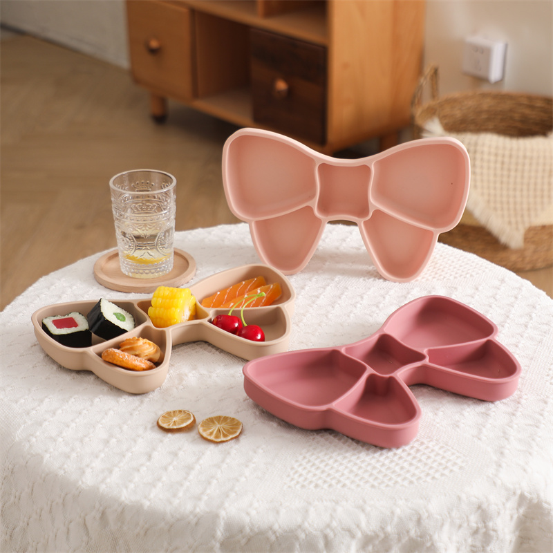 Baby Silicone Dining Plate Bow - Baby Food Table 评论和价格