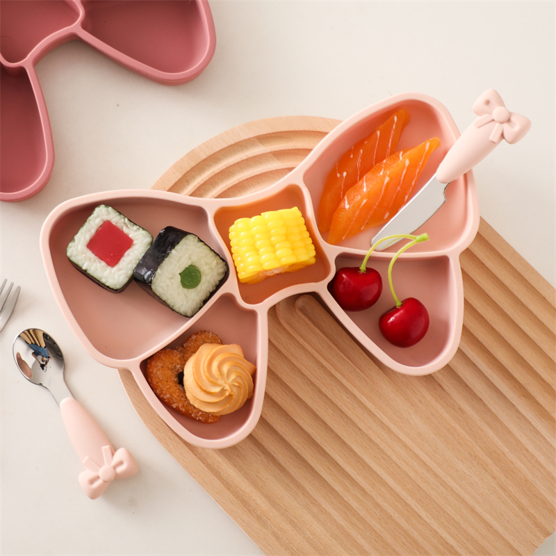 Baby Silicone Dining Plate Bow - Baby Food Table 评论和价格