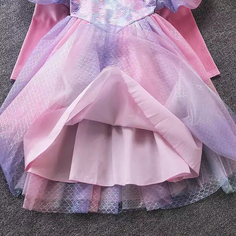 Pink Mermaid Dress 2026 New Ba - Bib Long Sleeve 评论和价格