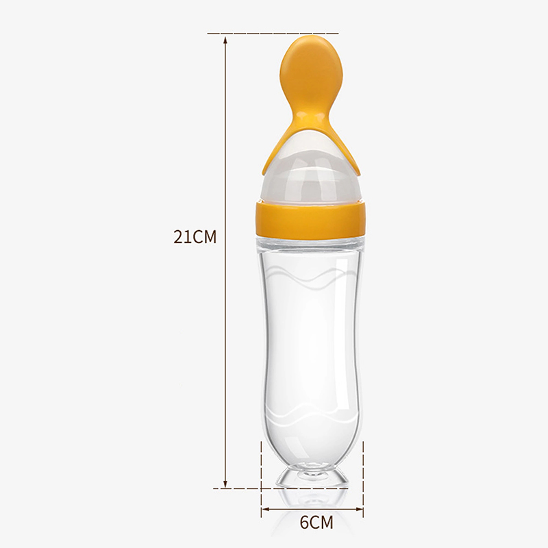 Squeezing Feeding Bottle Silic - Baby Food Lunch 评论和价格
