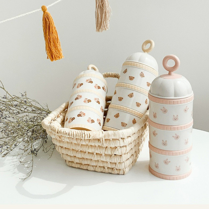 Cute Bear Milk Powder Box Baby - Baby Food Lunch 评论和价格