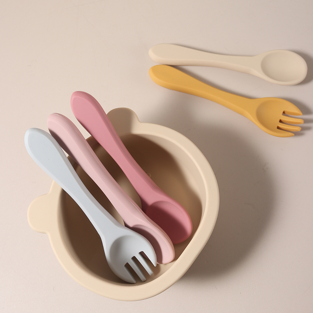 Custom Name 1 Pair Silicone Sp - Baby Food Lunch 评论和价格