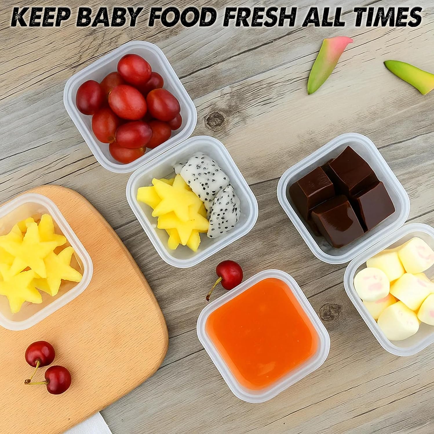 8 Pack 4 oz Baby Food Containe - Baby Food Jars With Lids 评论和价格