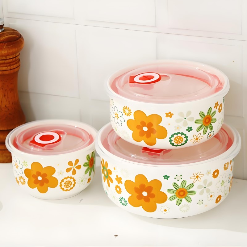 Three-piece set, fine bone chi - Baby Food Lunch 评论和价格