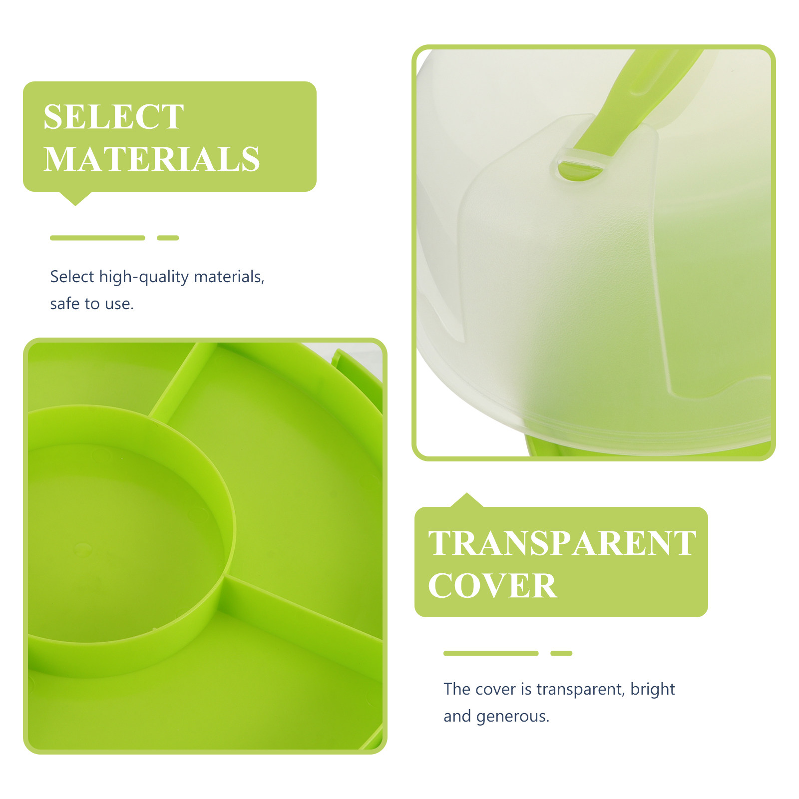1Pcs 8 Inch Round Transparent  - Baby Food Container 评论和价格