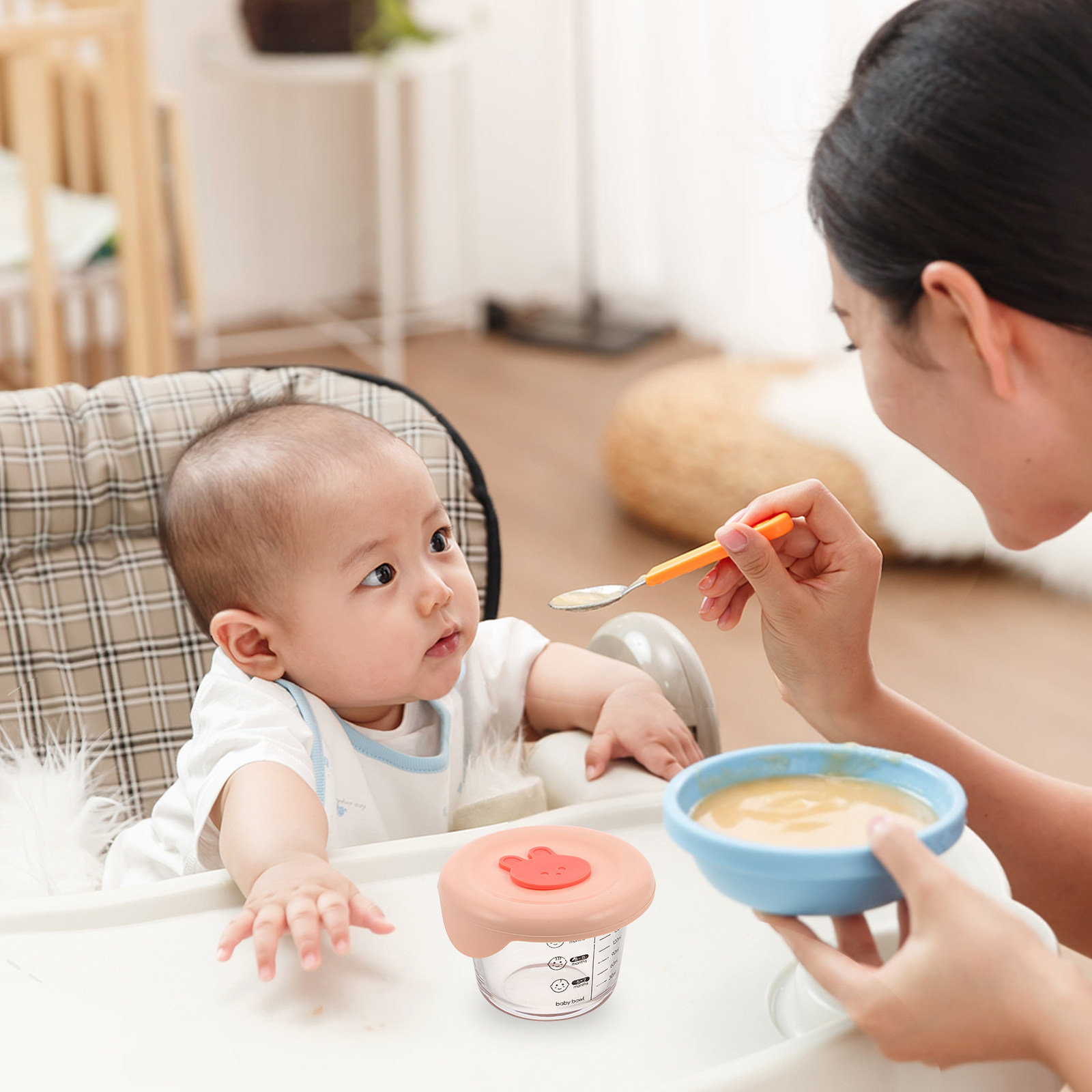 2Pcs Baby Food Storage Contain - Baby Food Lunch 评论和价格