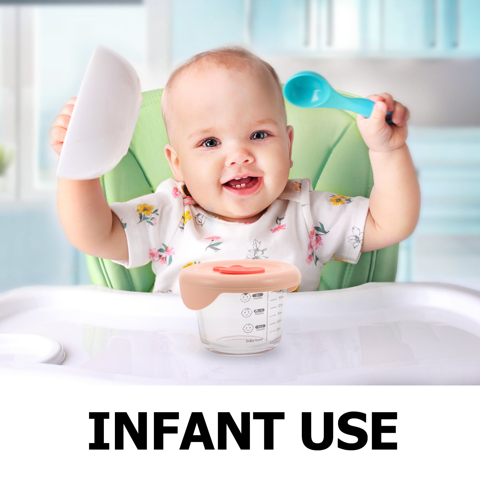 2Pcs Baby Food Storage Contain - Baby Food Lunch 评论和价格
