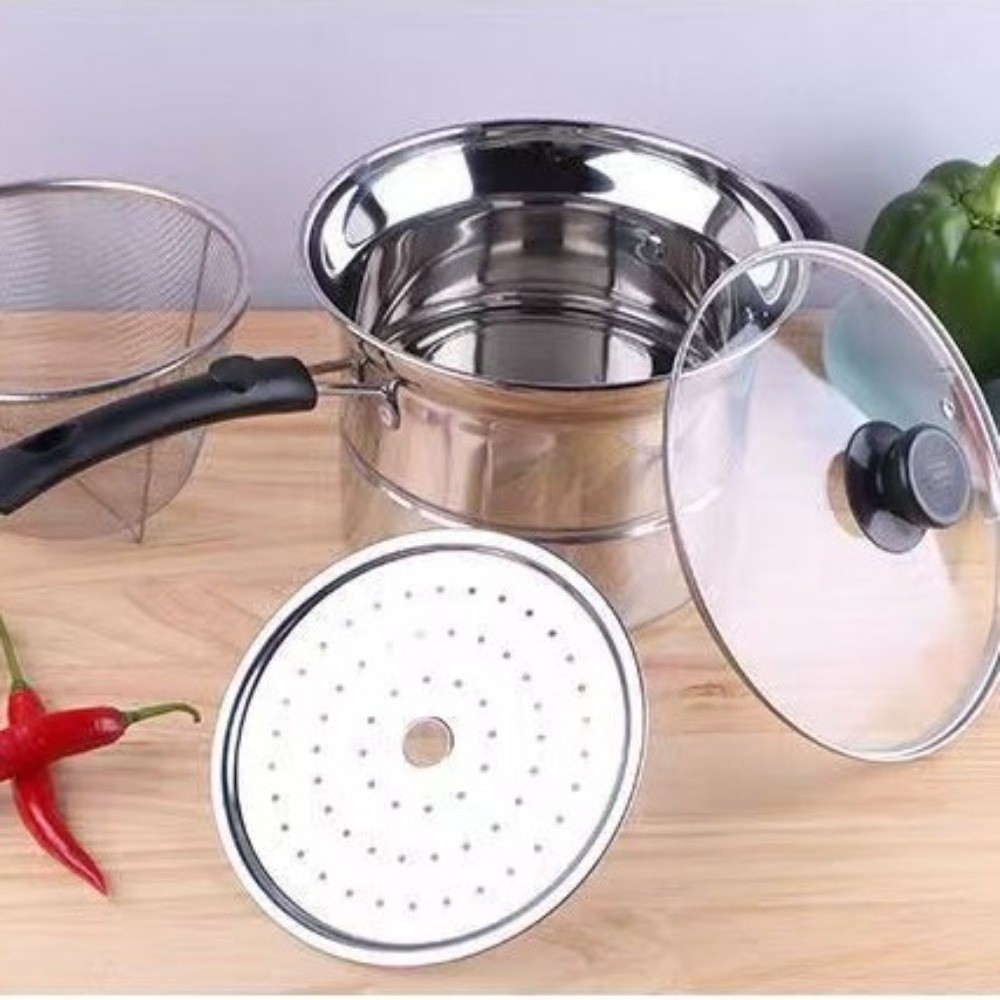 4pcs Stainless Steel Fryer Pot - Baby Food Strainer 评论和价格