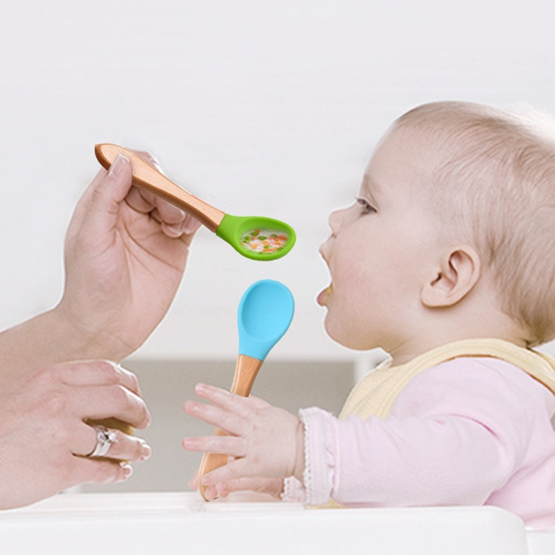 2Pcs/Set Baby Silicone Spoon F - Baby Food Lunch 评论和价格