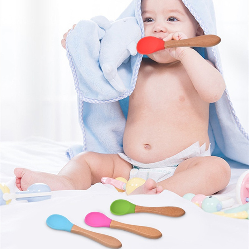2Pcs/Set Baby Silicone Spoon F - Baby Food Lunch 评论和价格