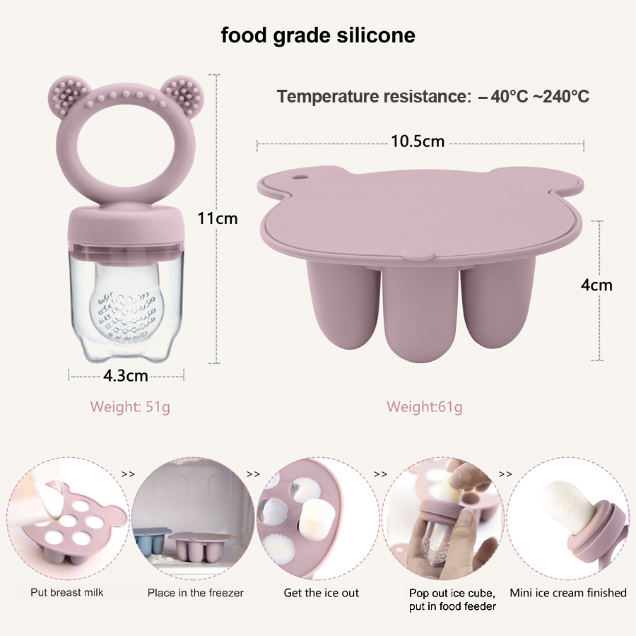 Baby Ice Cream Pops Silicone M - Baby Food Stuff 评论和价格