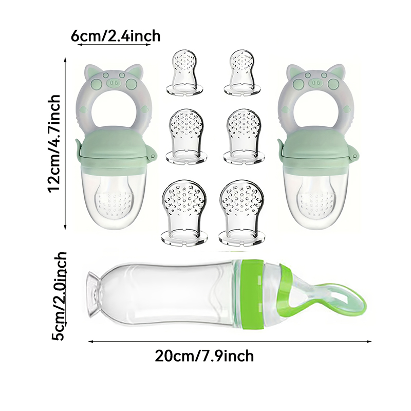 9pcs Feeding Cutlery:1 Silicon - Baby Food Lunch 评论和价格