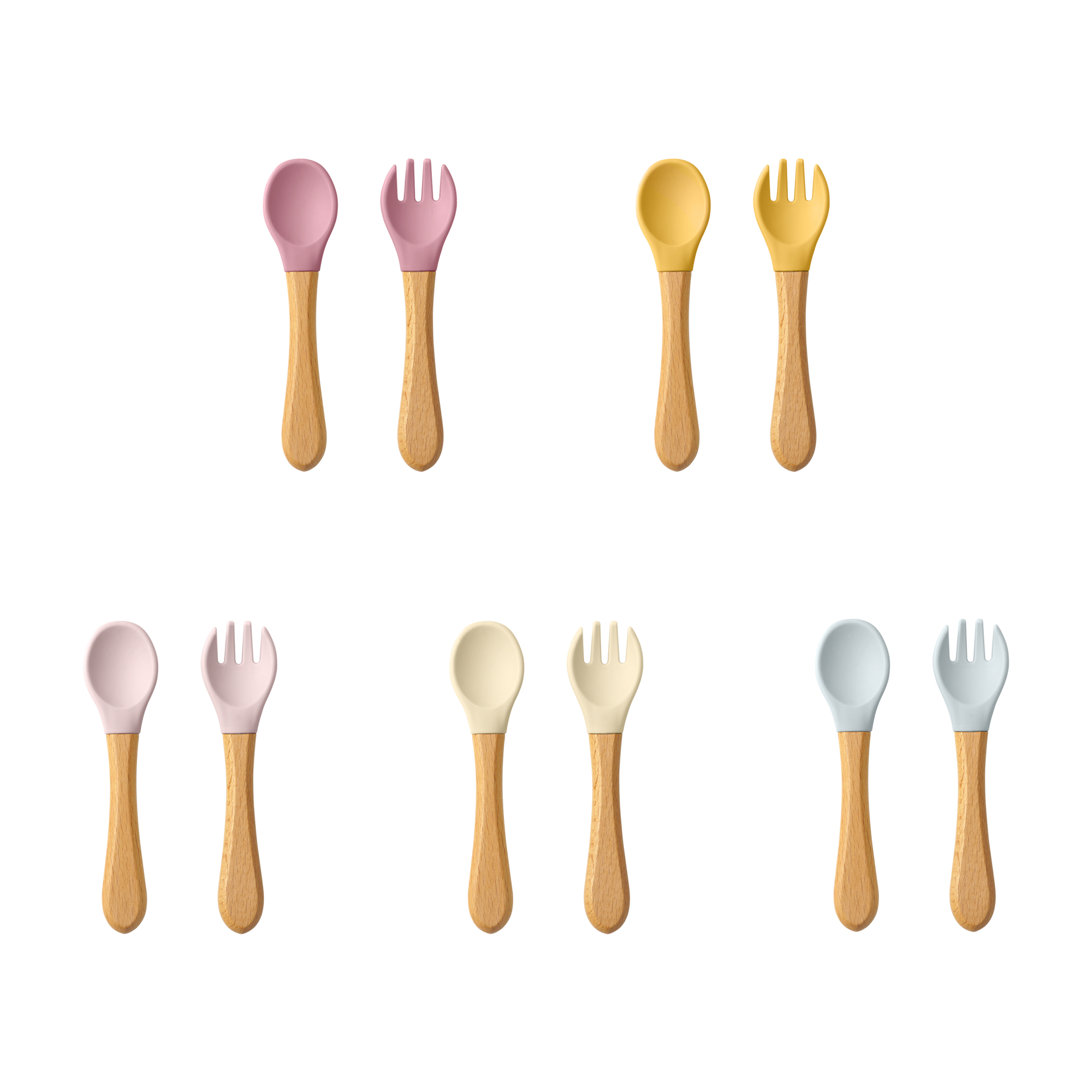 2PCS Baby Learning Spoons Uten - Baby Food Lunch 评论和价格