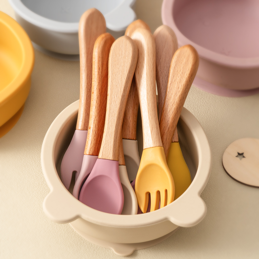 2PCS Baby Learning Spoons Uten - Baby Food Lunch 评论和价格