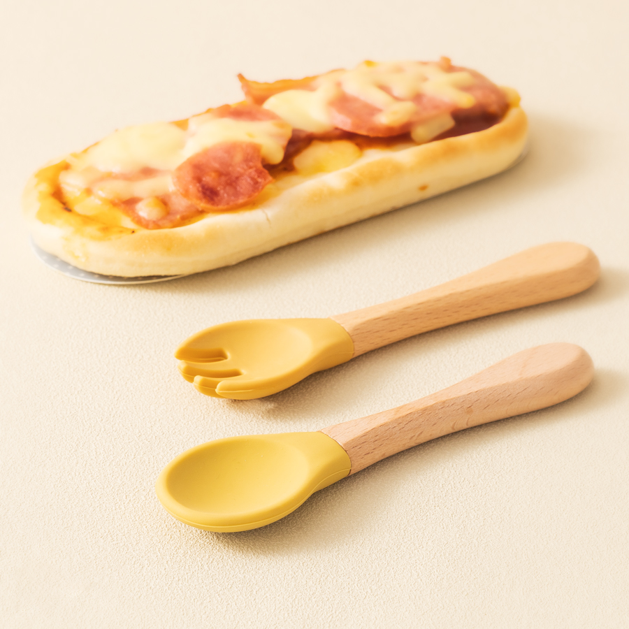 2PCS Baby Learning Spoons Uten - Baby Food Lunch 评论和价格