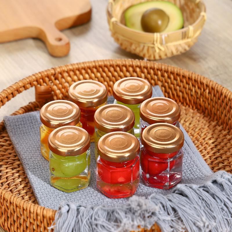 Hexagonal Mini  Jars with  Lid - Baby Food Jars With Lids 评论和价格