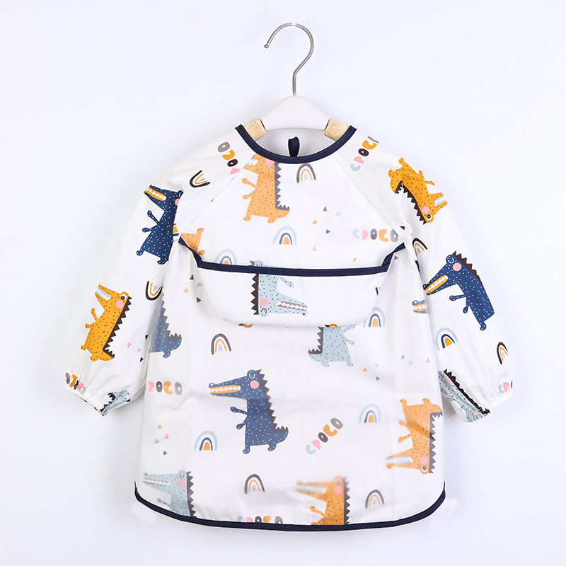 Kids Baby Bibs Toddler Waterpr - Bib Long Sleeve 评论和价格