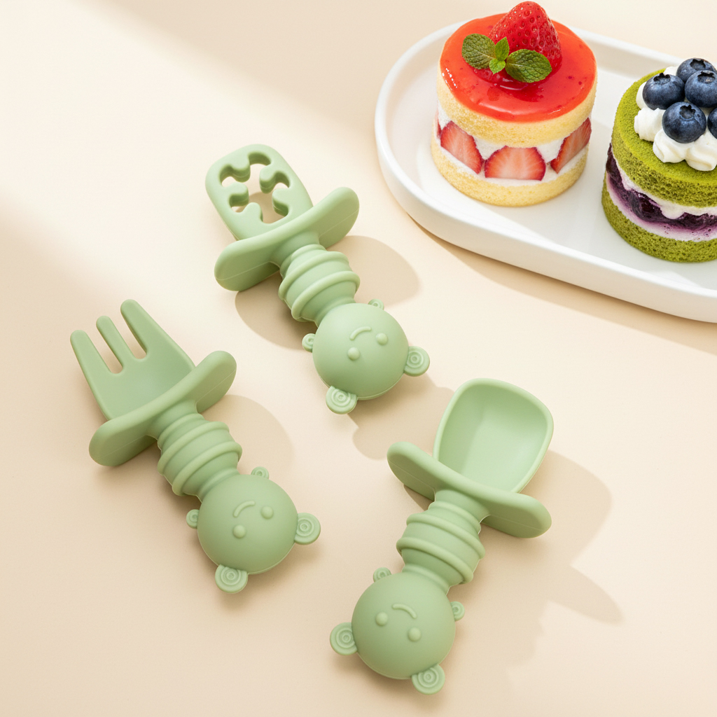 3pcs Short Handle Bee Spoon &  - Baby Food Lunch 评论和价格