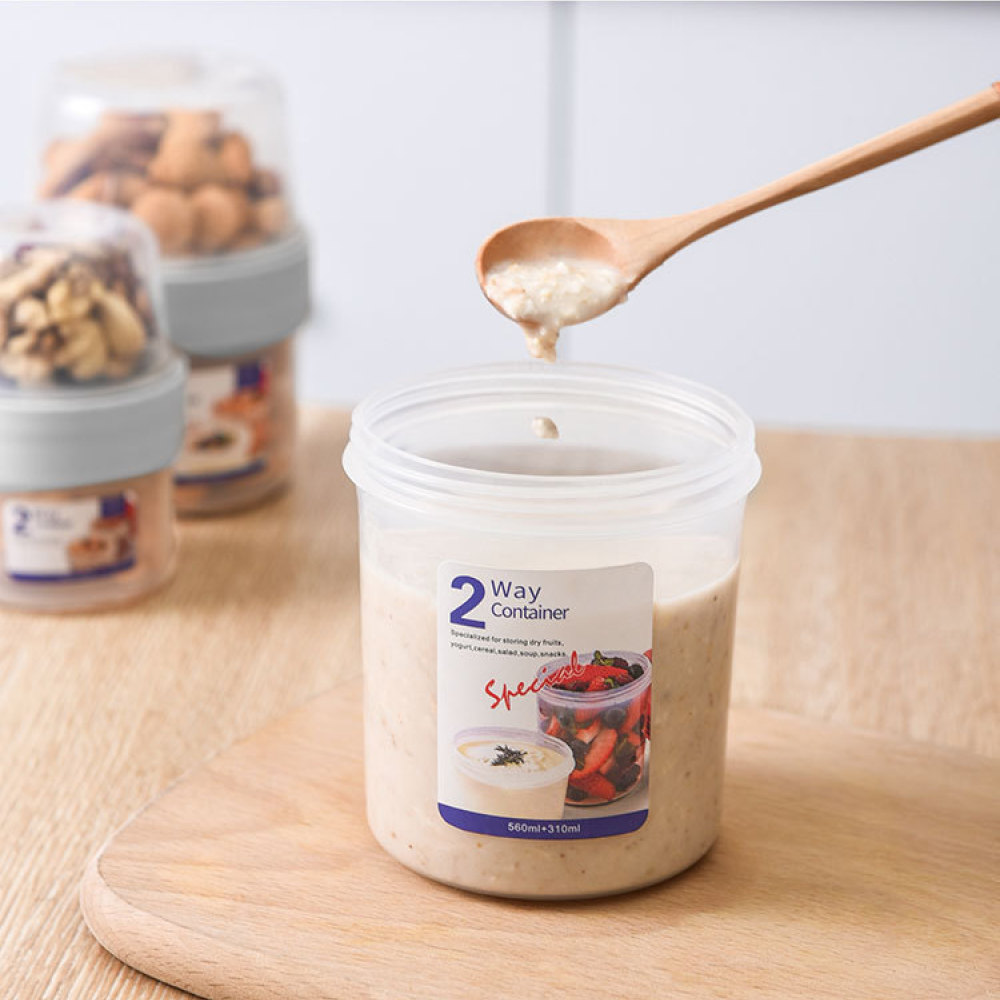 Double Layer Leakproof Food Ca - Baby Food Yogurt 评论和价格