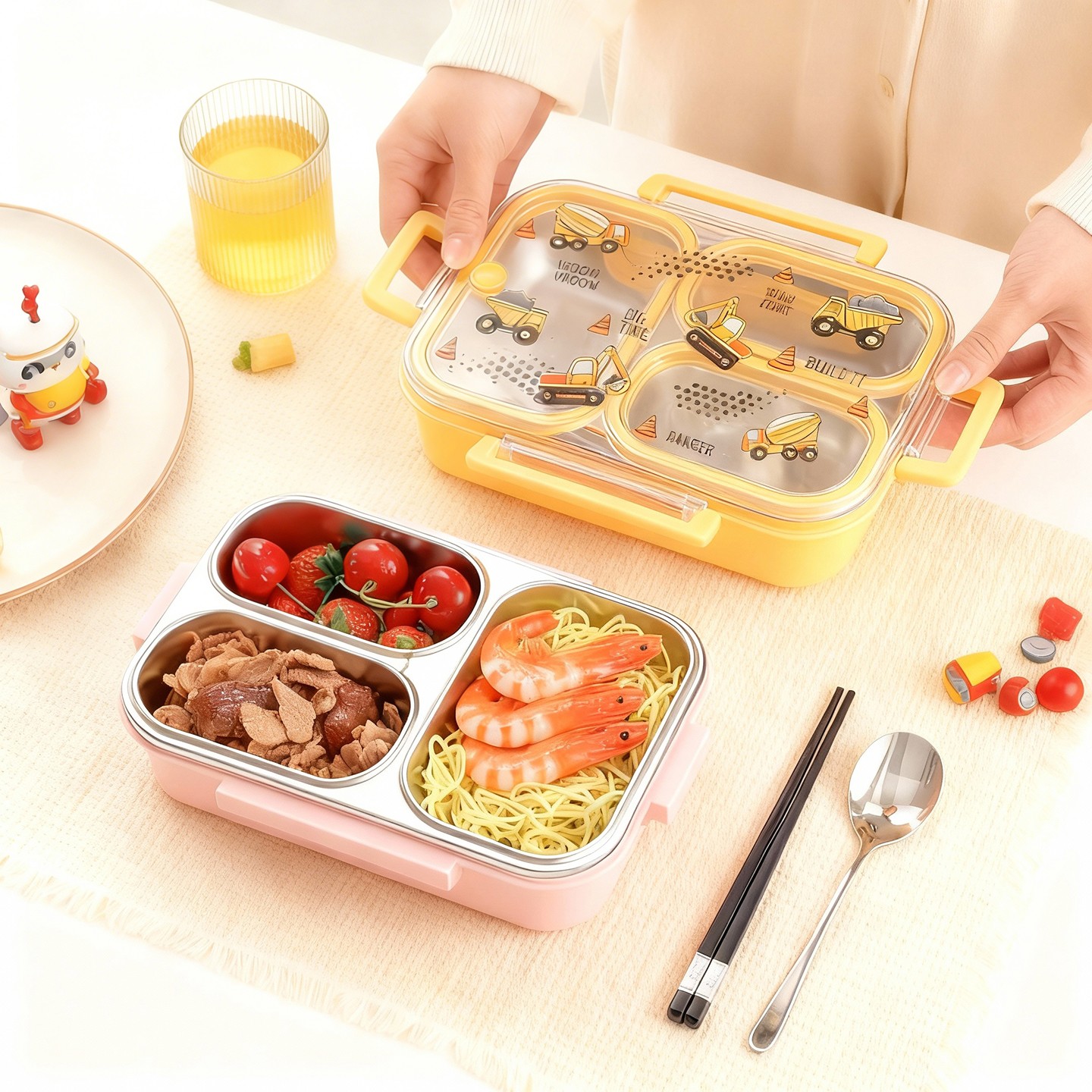 Large Capacity Cartoon Childre - Baby Food Container 评论和价格